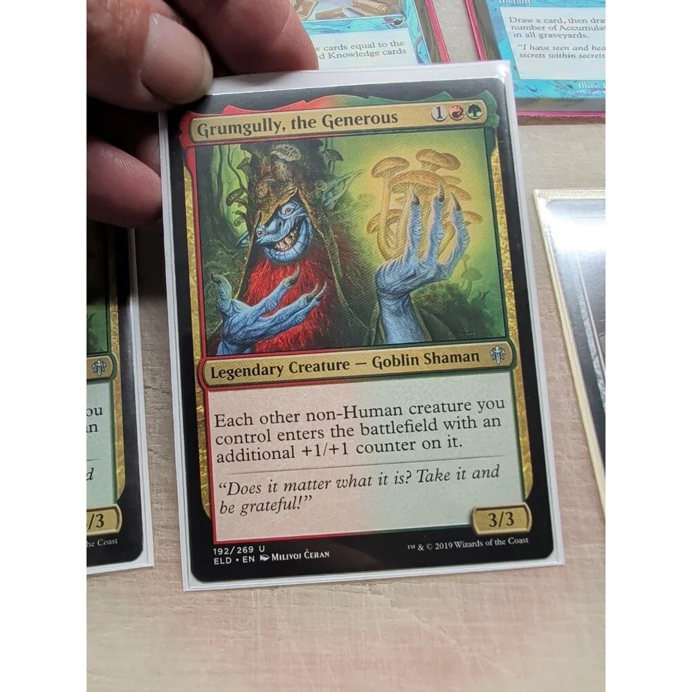 ​MTG Lot of Ten: 2x Hangarback Walker, 2x Grumgully, Full-Art Lands & more